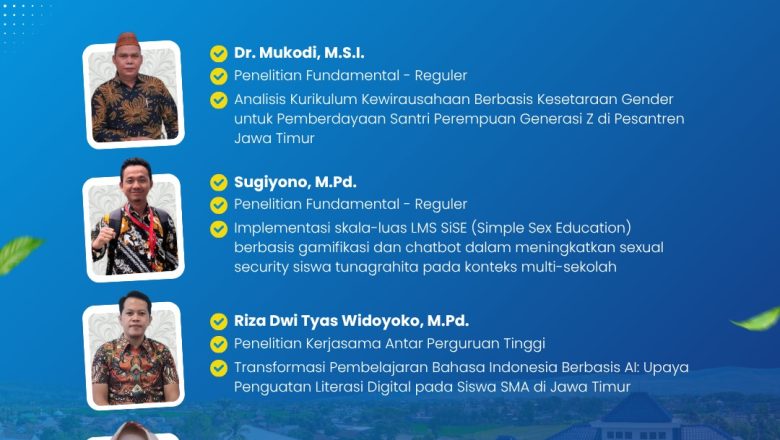 Empat Tim Dosen STKIP PGRI Pacitan Sukses Raih Program Penelitian dan Pengabdian Masyarakat Kemdiktisaintek Tahun 2026